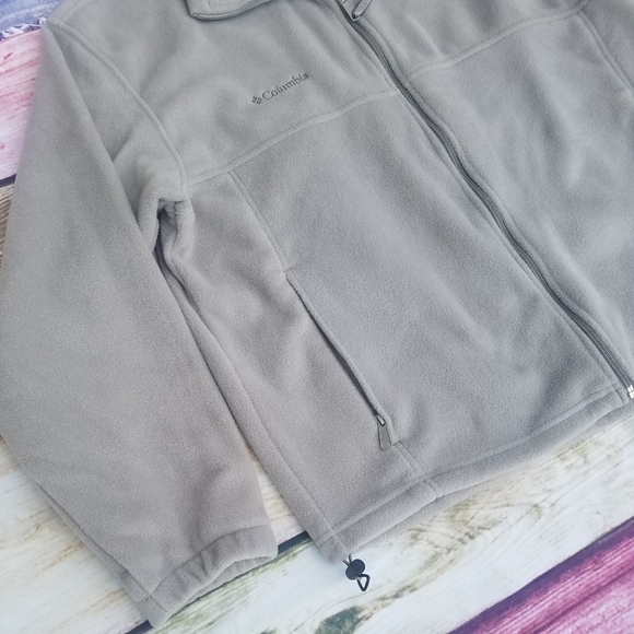 Men's Columbia Fleece Zip Up Jacket - Picture 3 of 6